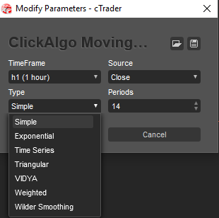 ctrader ma types